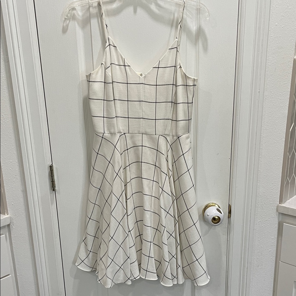 Gianni Bini White and Black Checkered Dress